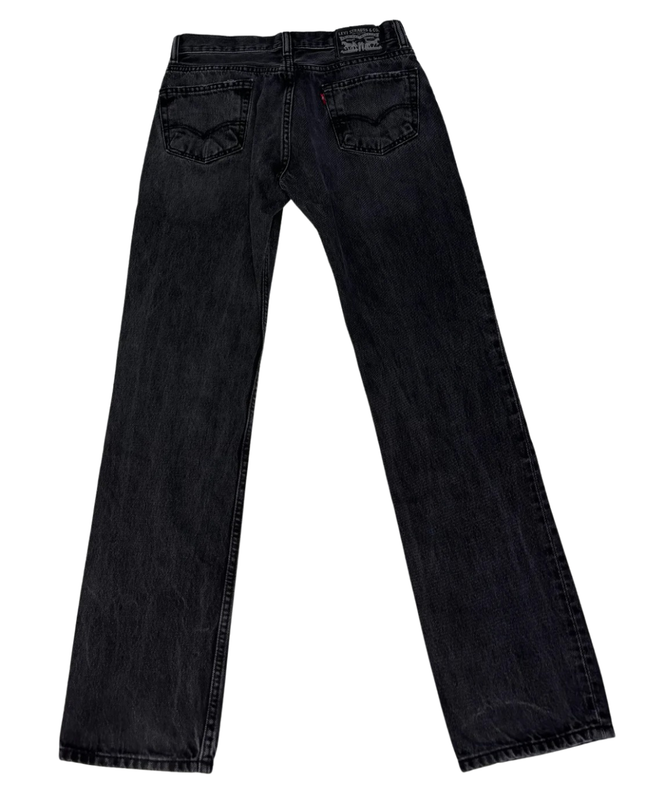 Levi's Black Faded Straight Leg Jeans