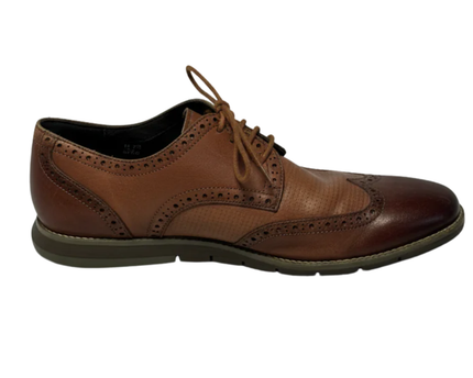 Tahari Signature Brown Men's Wingtip Brogue Hybrid Oxford Shoes