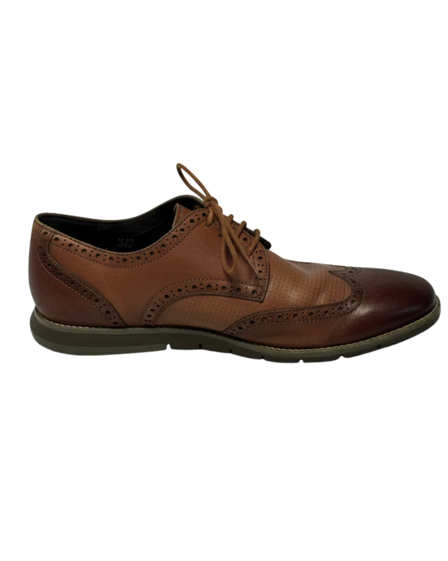 Tahari Signature Brown Men's Wingtip Brogue Hybrid Oxford Shoes