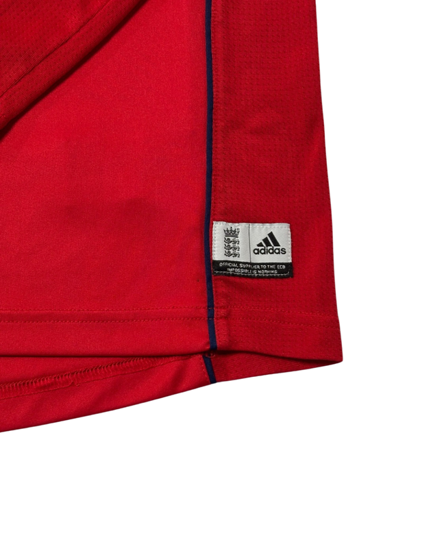 Adidas Red England Cricket Team Long Sleeve Jersey
