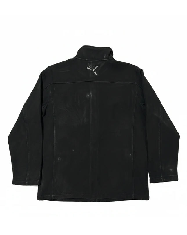 Puma Black Boys Zip-Up Softshell Fleece Jacket