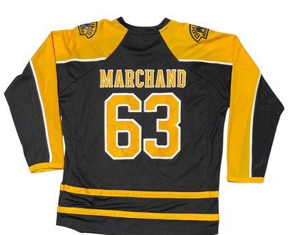 NHL Black Boston Bruins Brad Marchand #63 Hockey Jersey