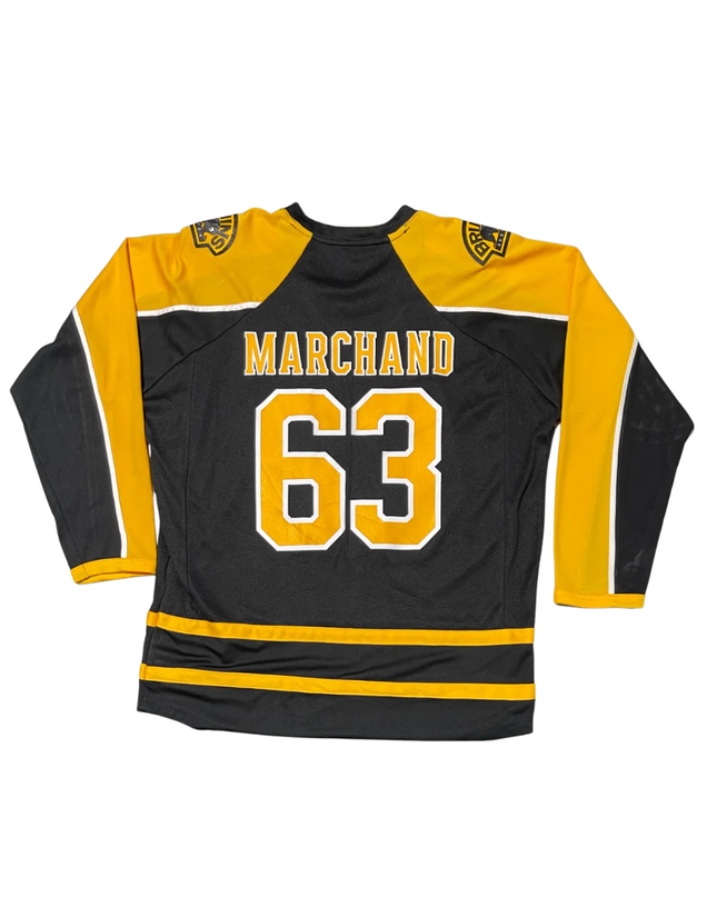 NHL Black Boston Bruins Brad Marchand #63 Hockey Jersey