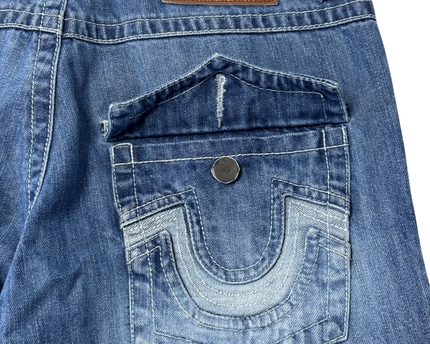 True Religion Blue Straight Leg Jeans