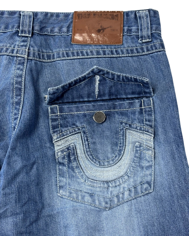 True Religion Blue Straight Leg Jeans