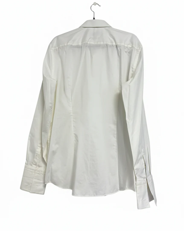 BOSS White Slim Fit Easy Iron Tuxedo Shirt
