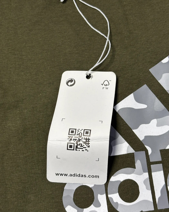 Adidas Olive Camo Logo T-Shirt W/Tags