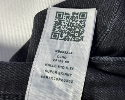 True Religion Dark Gray Halle Mid Rise Super Skinny Jeans