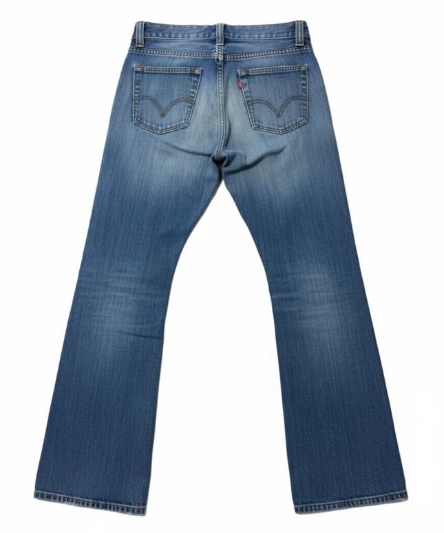 Levi's 512 Blue Slim Tapered Button Fly Jeans