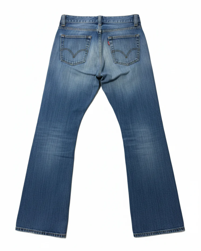 Levi's 512 Blue Slim Tapered Button Fly Jeans
