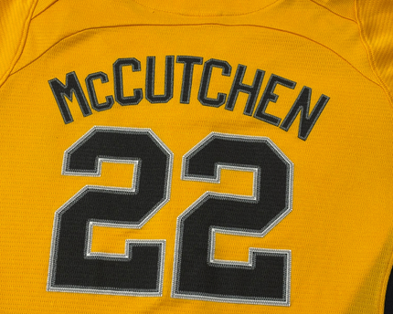 Majestic Yellow Pittsburgh Pirates Andrew McCutchen #22 Baseball Jersey