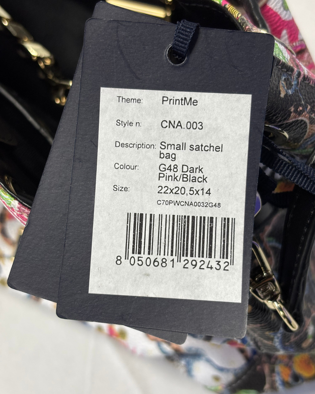 Cavalli Class Multi-color PrintMe Small Satchel Bag