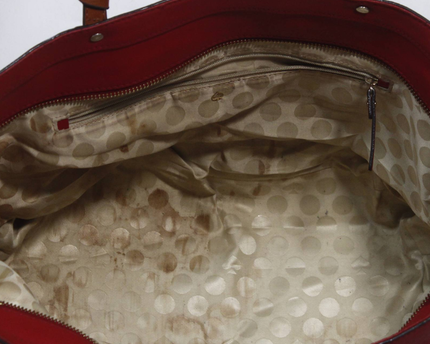 Kate Spade Red Saffiano Leather Tote Bag