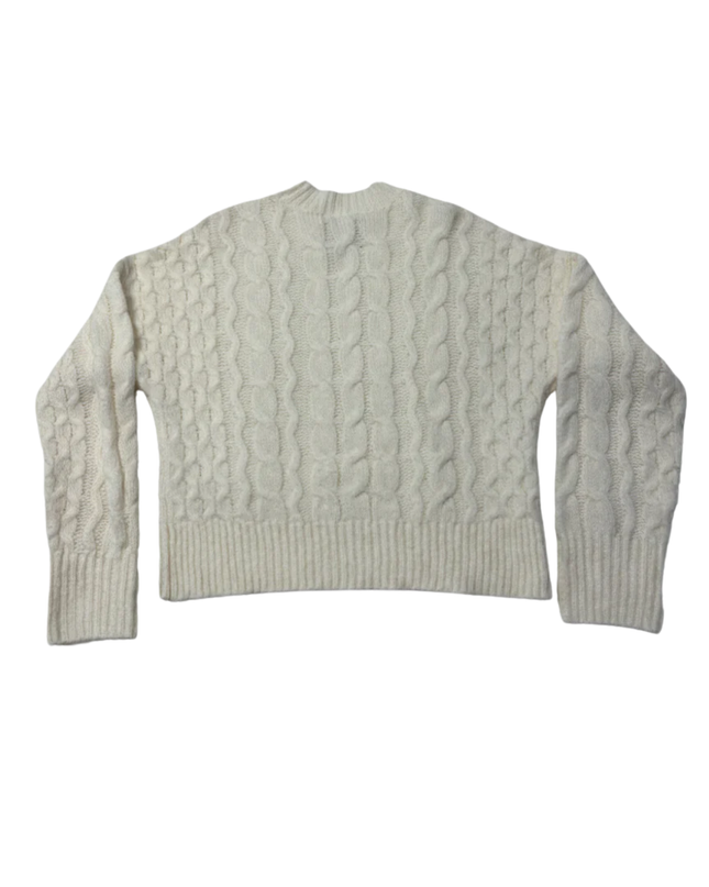 Abercrombie & Fitch Cream Chunky Cable Knit Sweater