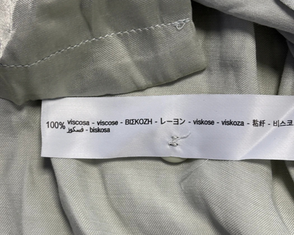 Oysho Sage Green Silky Viscose Button-Down Blouse W/Tags