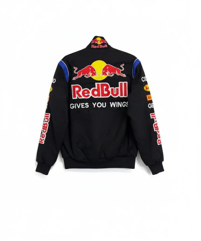 Reworked Black Red Bull Racing Formula 1 Embroidered Jacket