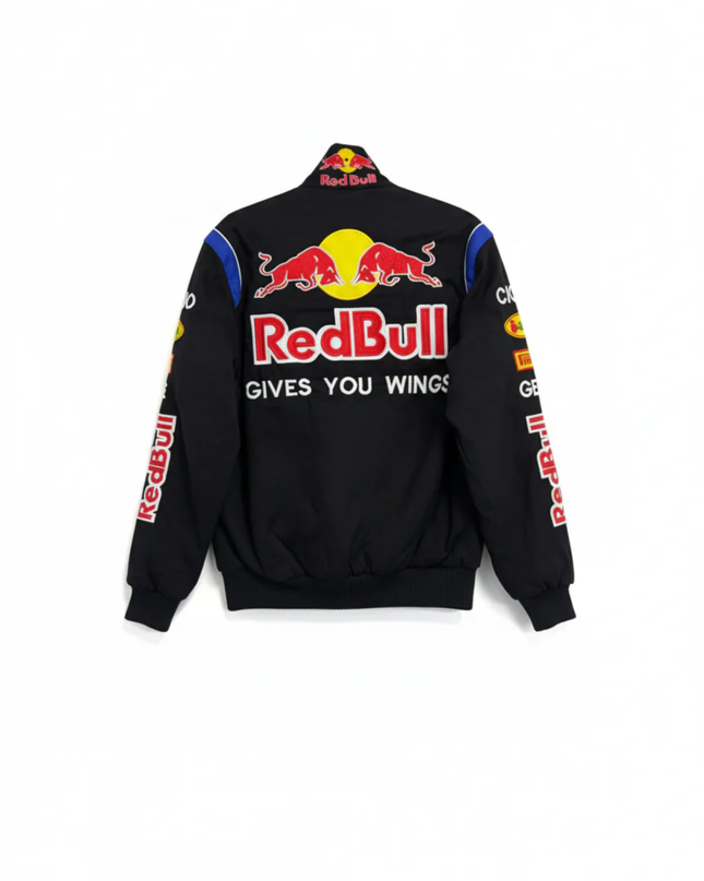 Reworked Black Red Bull Racing Formula 1 Embroidered Jacket