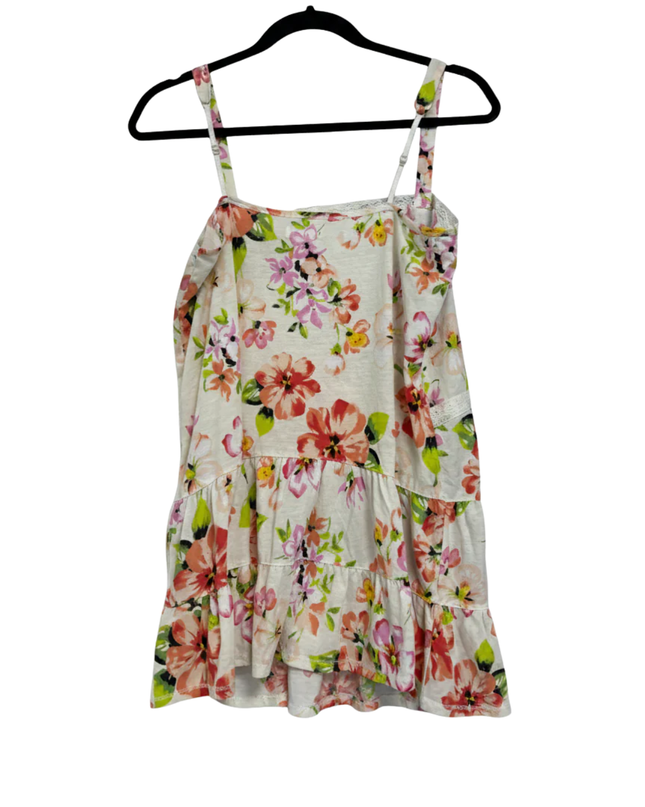 Aéropostale Cream Floral Tiered Lace Cami Top W/Tags