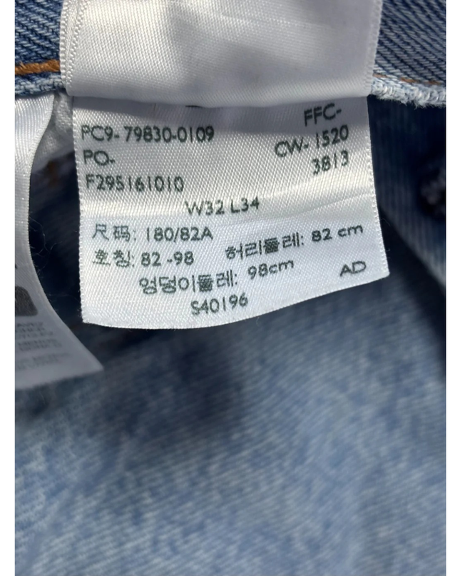 Levi's Made & Crafted Light Blue Straight Leg Organic Cotton Jeans