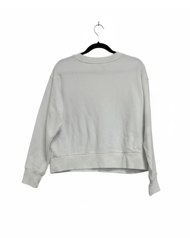 DKNY Sport White Graphic Logo Sweatshirt