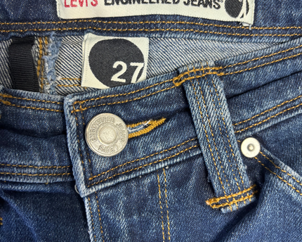 Levi's Blue Engineered Straight Leg Jeans