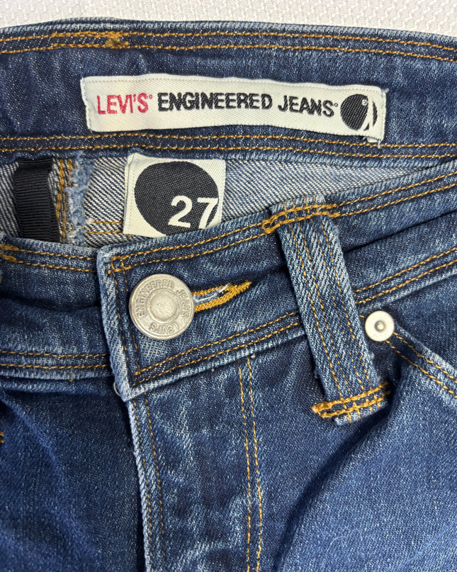 Levi's Blue Engineered Straight Leg Jeans