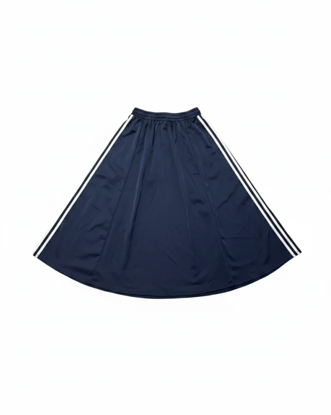 Adidas Navy Blue Three-Stripe Maxi Skirt W/Tags
