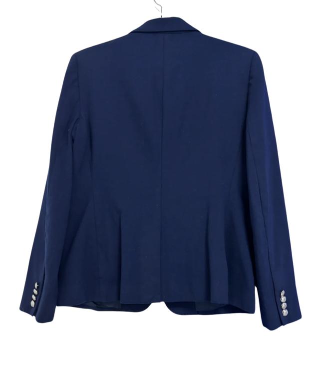 Ralph Lauren Navy Blue Crested Wool Blazer
