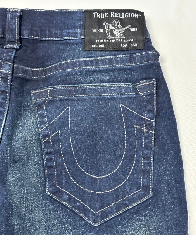 True Religion Dark Blue Straight Leg Jeans