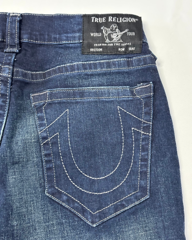 True Religion Dark Blue Straight Leg Jeans
