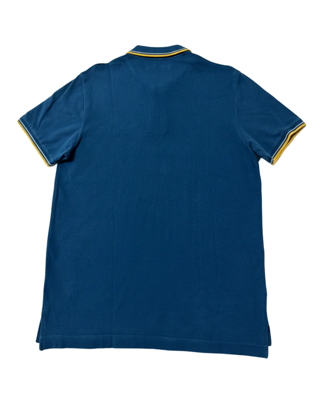 AÉROPOSTALE Blue A87 Tipped Piqué Polo Shirt