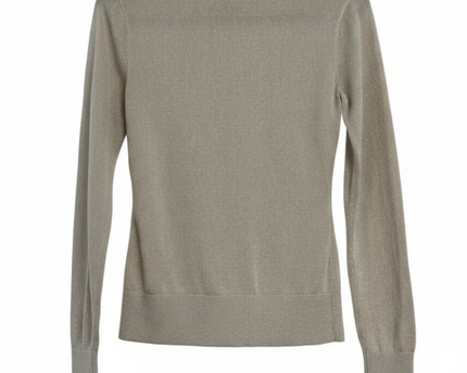 H&M Gold Shimmer Metallic Turtleneck Sweater