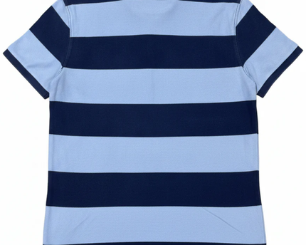 Polo Ralph Lauren Blue Striped Custom Slim Fit Polo Shirt