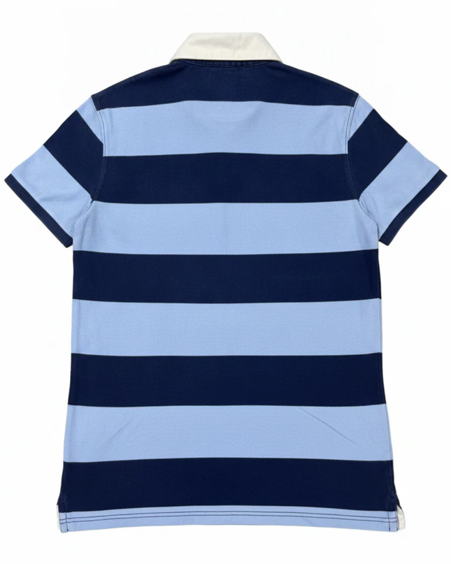 Polo Ralph Lauren Blue Striped Custom Slim Fit Polo Shirt