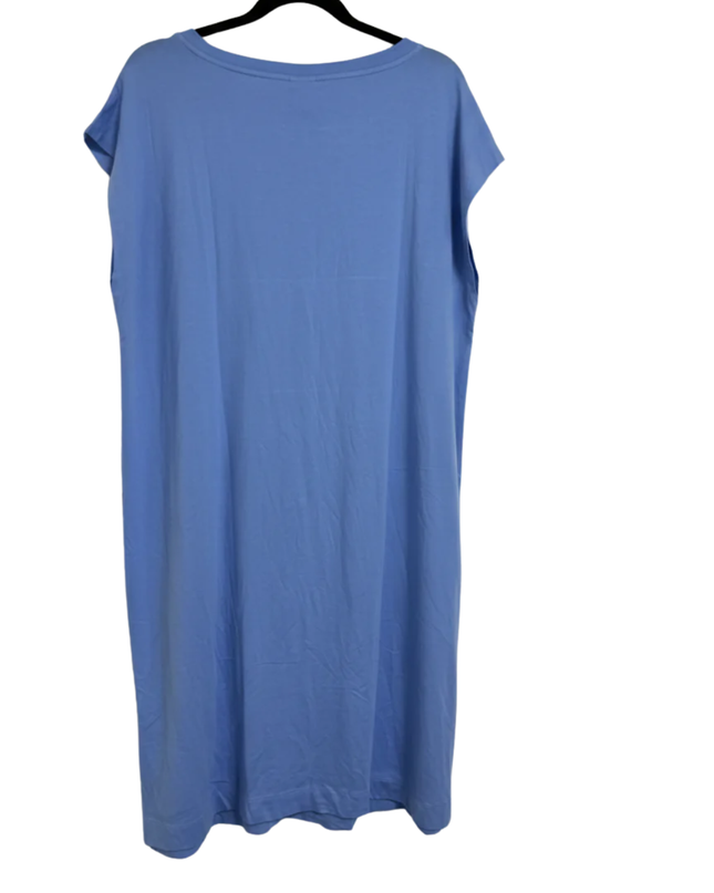 Body Essentials Blue Organic Cotton Blend T-Shirt Dress W/Tags