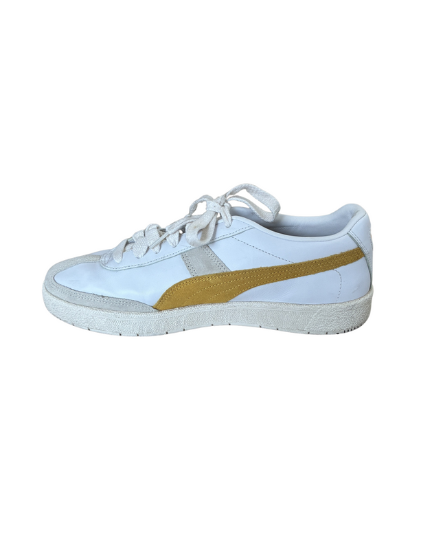 Puma Oslo-City Archive Heritage Sneakers | White & Mustard | EU 42.5