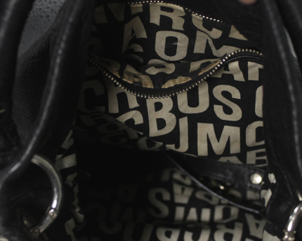 Marc by Marc Jacobs Black Pebbled Leather Hobo Bag