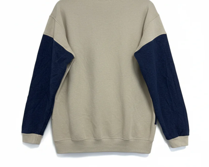 Reworked Polo Ralph Lauren Polo Bear Navy Blue/Beige Sweatshirt