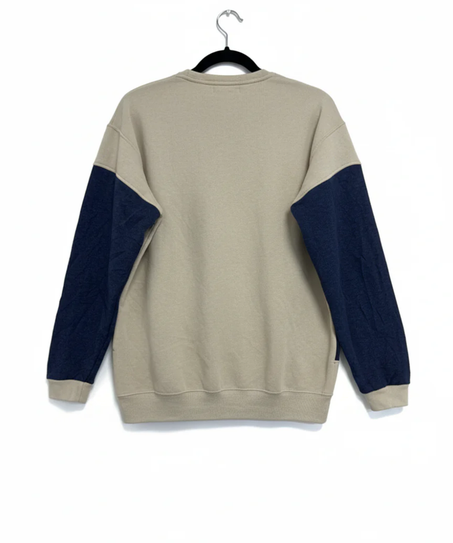 Reworked Polo Ralph Lauren Polo Bear Navy Blue/Beige Sweatshirt
