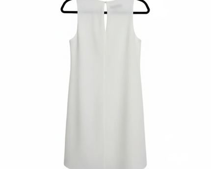 Zara White Sleeveless Shift Mini Dress