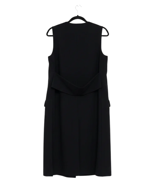 Zara Woman Black Sleeveless Longline Dress
