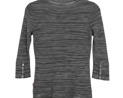 Levi's Grey Space-Dye Henley Knit Top