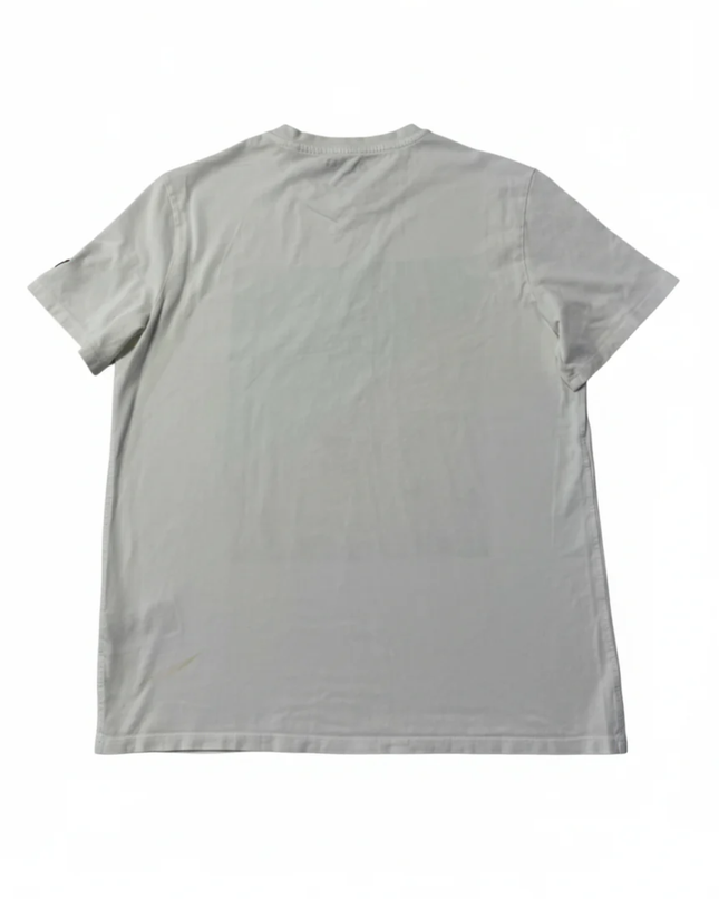 GUESS White Graphic Beach Scene Regular Fit T-Shirt