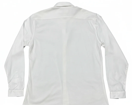 Lacoste White Slim Fit Long-Sleeve Cotton Shirt