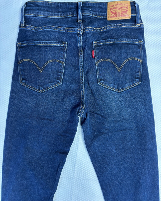 Levi's 721 High Rise Skinny Dark Blue Jeans