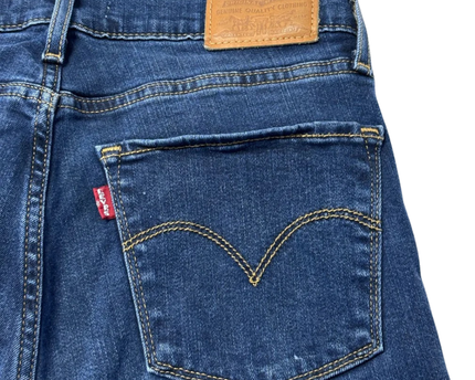 Levi's Premium 724 High Rise Straight Blue Jeans
