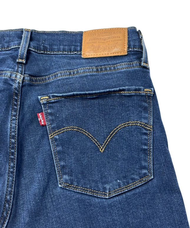 Levi's Premium 724 High Rise Straight Blue Jeans