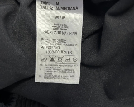 Adidas Black Athletic Zip-Pocket Track Pants