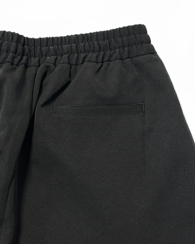 NA-KD Black Drawstring Elastic Waist Tapered Pants