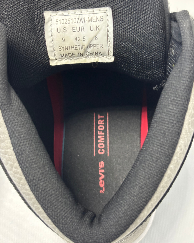 Levi's Comfort High-Top Sneakers | Black & Gray | EU 42.5